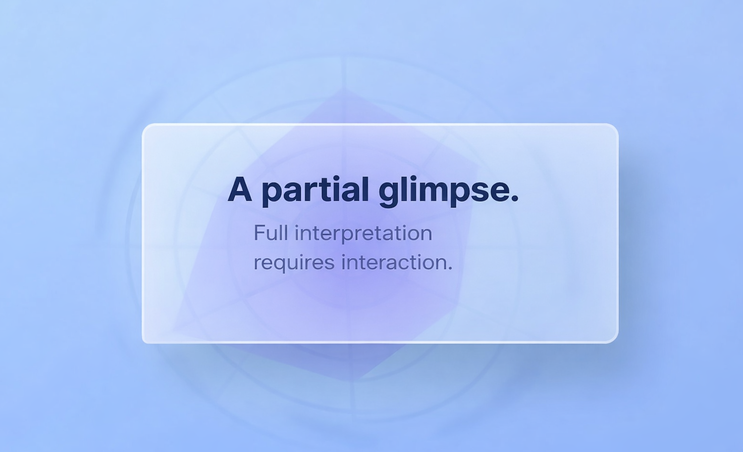 Partial structure visualization